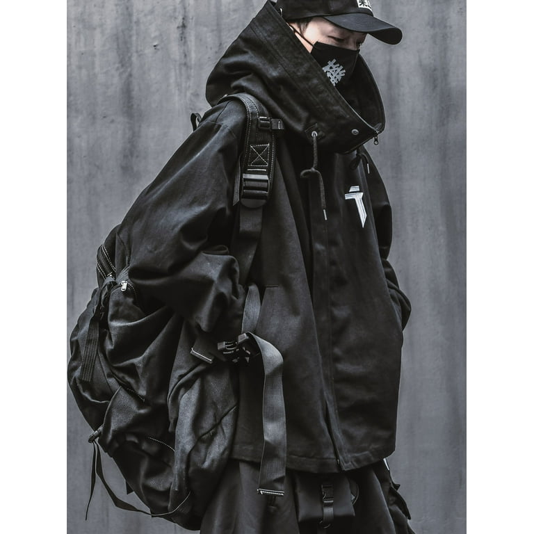 Niepce Inc Japanese Streetwear Kanji Black Men's Techwear Niepce Inc Japanese Streetwear Kanji Black Men's Techwear