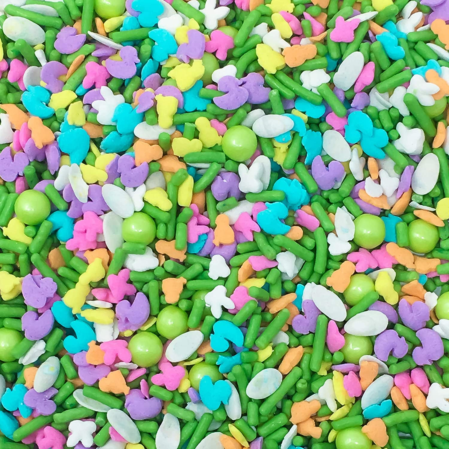 Sprinkle Deco Easter Ducks Flowers Bunny Head Edible Confetti Sprinkles