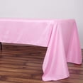 thumbnail image 2 of Mantel rectangular de poliéster rosa de 60 x 126 pulgadas, ideal para banquetes, bodas, fiestas y restaurantes., 2 of 8