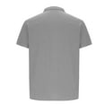 thumbnail image 4 of pstuiky camisetas de hombre, Camiseta informal de manga corta con botones y solapa para hombre camisas casuales para hombre xxl, 4 of 6