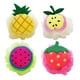 thumbnail image 1 of EeaseMX 4 esponjas de ducha grandes con forma de fruta de colores (piña, sandía, manzana y fresa), 1 of 7