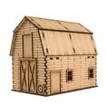 thumbnail image 2 of 1:72 Building Model Kits Architecture Scene Model for Layout Accessory Decor barn A, 2 of 8