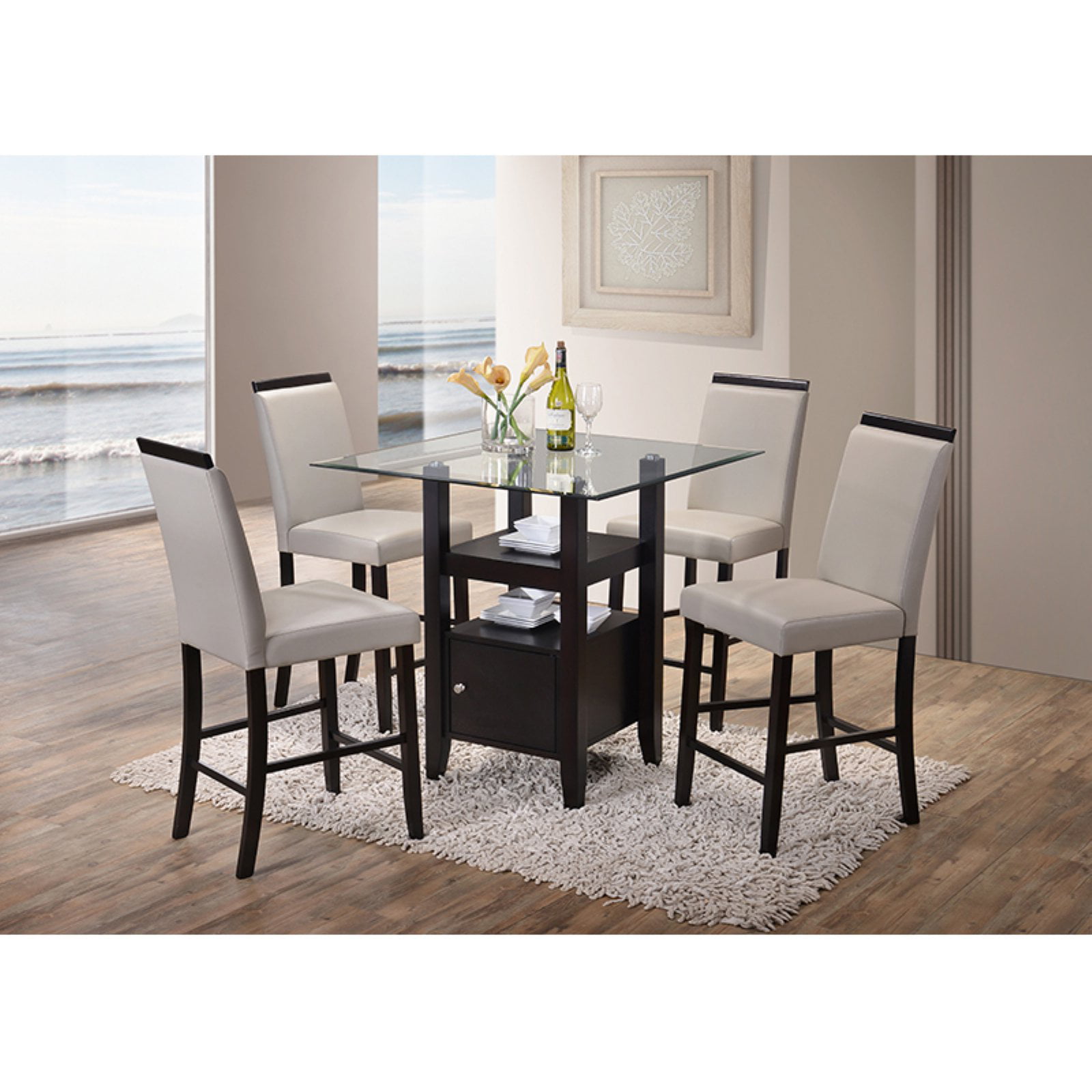 K & B Furniture Lynnfield Counter Height Dining Chair - Set of 2