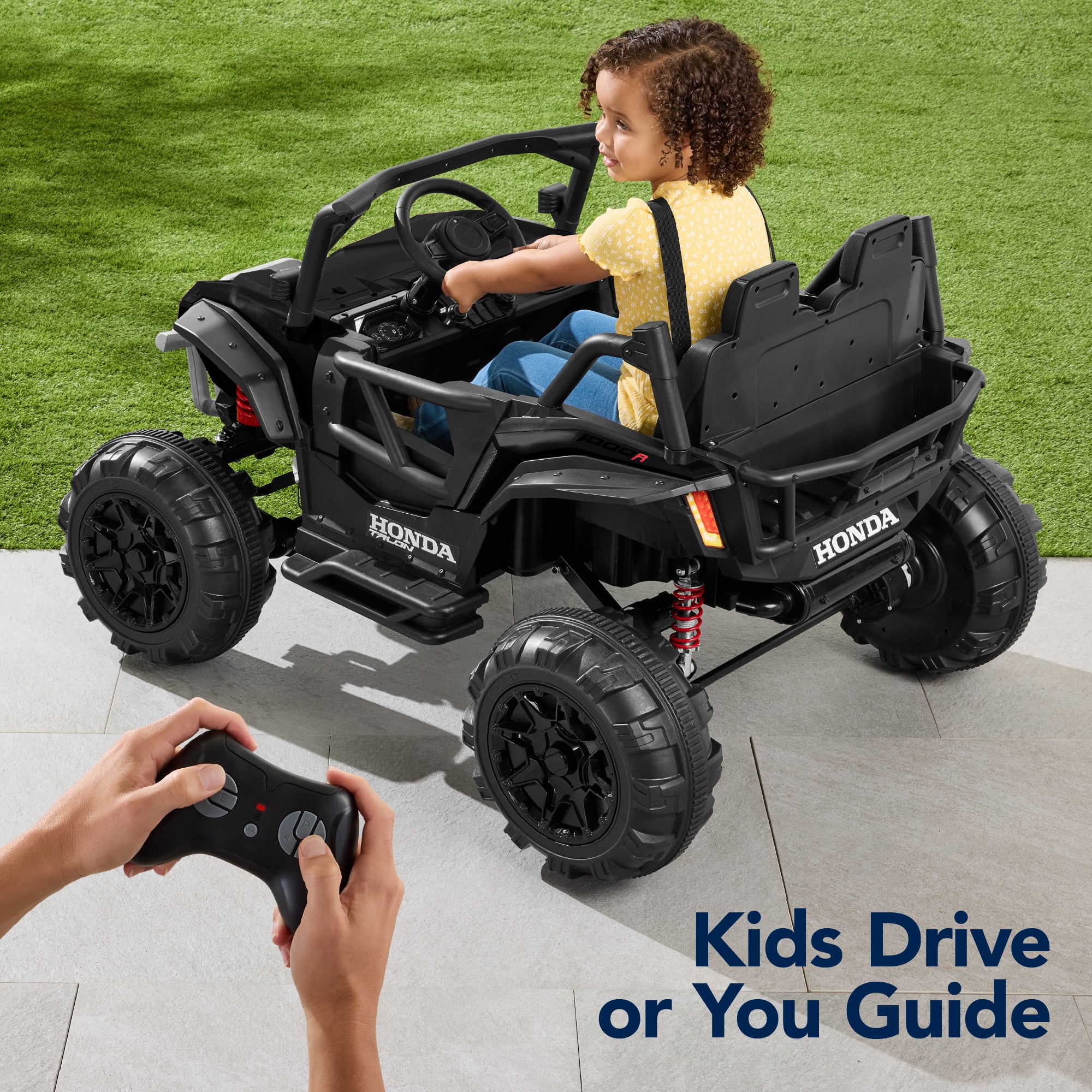 Best Choice Products Kids 24V Electric Ride-On UTV, Officially Licensed Honda Talon w/ Remote, LED Lights - Black