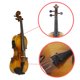 thumbnail image 3 of Violín 4/4 EQ acústico de tamaño completo Violín eléctrico Kit de violín Tablero de madera maciza de pícea con arco Estuche rígido Reposabrazos Cable de audio Cuerdas adicionales Paño limpio Retro Sun Tomshoo Violín, 3 of 6