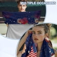 thumbnail image 6 of Bulopur 250th Anniversary of America Front Car Seat Cover Towel for Men Eagle Multifunction Car Seat Sweat Protector with Storage Bag for Holiday Athletic Towel Fit SUV Sedan Truck, 6 of 8