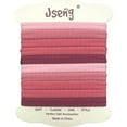thumbnail image 1 of Jseng 10 paquetes de lazos para el cabello sin costuras para mujeres, sin daños, soportes elásticos para coletas, accesorios para el cabello para cabello grueso y rizado, rosa pastel, 1 of 5