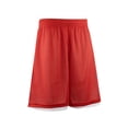 thumbnail image 1 of TOPTIE Shorts de Basketball Réversibles pour Hommes 7 Pouces Shorts de Sport Longs en Maille Double Face-Rouge/blanc-m, 1 of 6