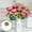 Multicolor#5, variant on RuiJiao Silk Small Tea Rose Artificial Flowers Bouquets for Decorations, Faux Floral Arrangements Table Centerpieces, Realistic Fake Peony Roses Bouquet for Home Indoor Vase