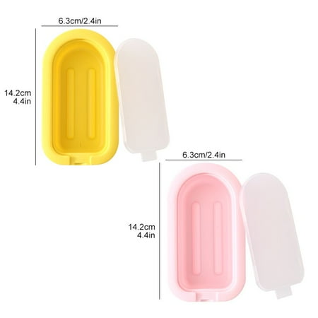 

Reusable Silicone Ice Cream Mold Stackable Popsicle Molds DIY Dessert Ice Cream Mold with Stick Multicolour Silicone