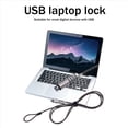 thumbnail image 2 of 4X USB Password Lock Computer Lock Password Protection Anti-Theft Lock Universal Laptop Computer Password Lock, 2 of 8