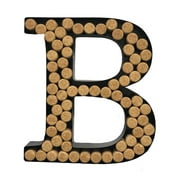 Decomil Wine Cork Holder (A-Z) (Letter B) | Decorative Wine Letters Cork Holder (B) | Wall Art Cork Holder Decor (B)