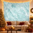 thumbnail image 3 of Marble Texture in Teal Aqua Watercolor, Calming Abstract for Boho Decor Lovers, Elegant Wall Art Decor, Birthday Gift, Tapestry Wall Hanging for Bedroom and Living Room, 3 of 7