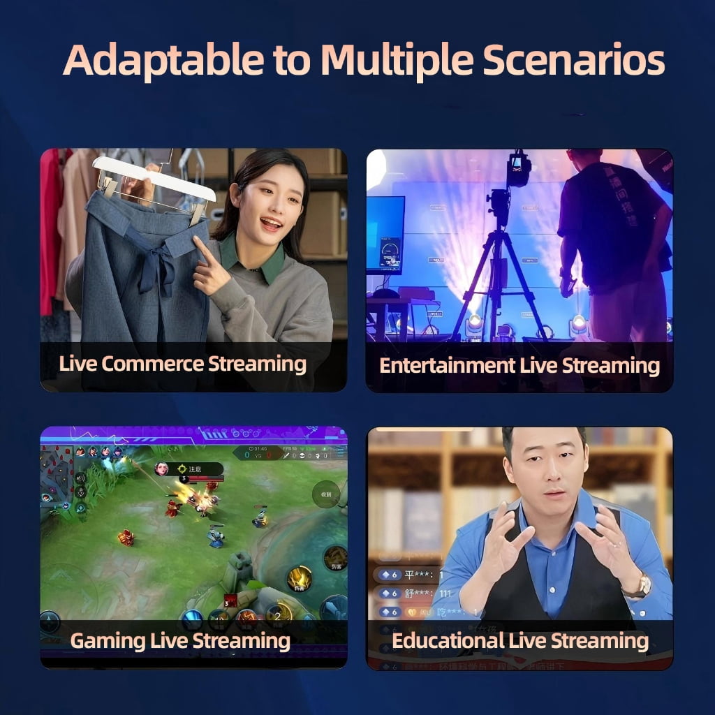48MP Webcam With Remote Controling Autofocus Vertical Horizontal Mounting 20x Magnification For Studio Use