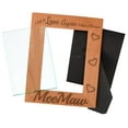 thumbnail image 2 of ThisWear Grandma Gift Fell In Love When Became MeeMaw Natural Wood Engraved 5x7 Portrait Picture Frame Wood, 2 of 6