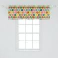 thumbnail image 2 of Ambesonne Abstract Window Valance, Rhythmic Colorful Circles, 54" X 18", Pale Teal Pink, 2 of 3