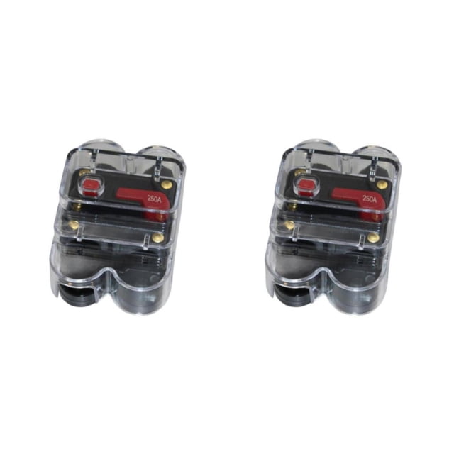 Thinsony DC 12V Car Auto Audio Radio Circuit Breaker Fuse for Enhanced Performance Black 250A 2Set