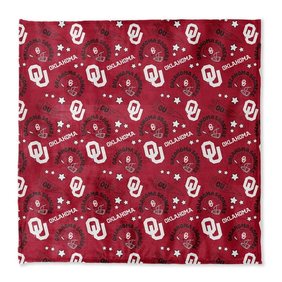 Pegasus Oklahoma Sooners 108" x 108" Victory Pennant Ultra Cozy Family Blanket