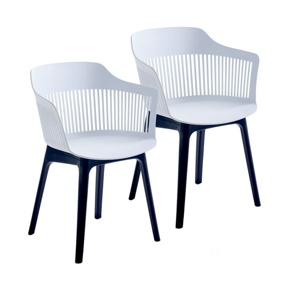 Porthos Home Palmer Dining Chairs, Plastic Shell And Legs (Set Of 2)