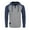 140H D Grey / Navy, variant on ZIMEGO Men's Hoodie Pullover Sweatshirt – Long Sleeve Athletic Casual Active Hip Hop Button Raglan Henley Shirt Hooded Top