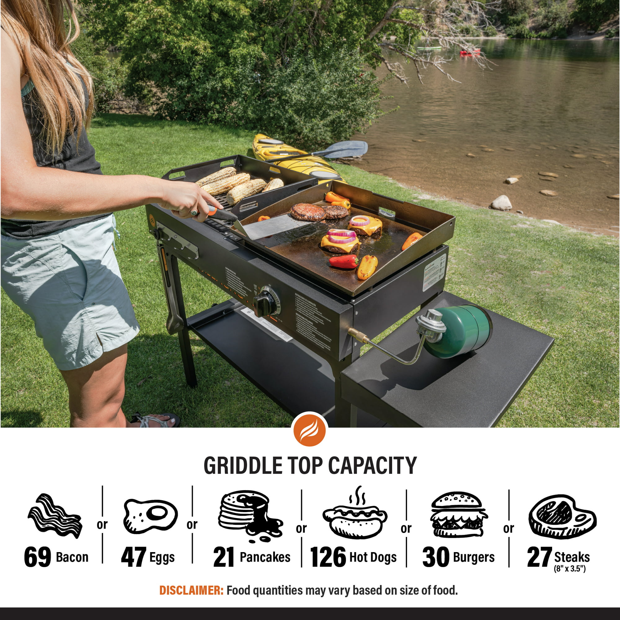 Blackstone Duo 17" Griddle and Charcoal Grill Combo