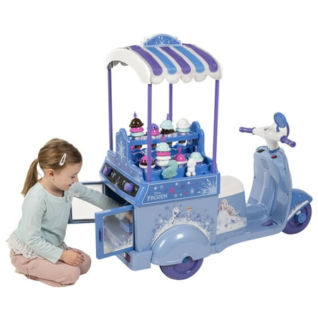 Huffy 6V Disney Frozen Ice Cream Kart Ride-on, Ages 3-7, Kids, Purple