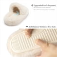 thumbnail image 4 of Pantuflas para mujer, pantuflas de espuma viscoelástica para dormitorio para mujer, felpa peluda, acogedoras, forradas de piel sintética, suela antideslizante, pantuflas de regalo de moda (9-10) Rojo Verde Cocina, Decoración y Otros, 4 of 5