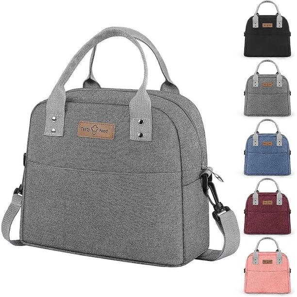 Lunch Bag Insulated Lunch Tote Bag with Adjustable Strap Reusable Lunch Box for Women/Men/Kids Leakproof Lunch Bags Portable Thermal Cooler Bag for Wo