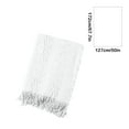 thumbnail image 2 of yulier Knitted Throw Blanket, Solid Color Tassel Blanket for Couch Sofa Bed, Soft Lightweight Breathable Summer Blanket, Living Room Home Decor Warm Woven Blanket, White, 2 of 5