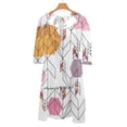 thumbnail image 2 of Unfinished Sweet Elegant Dress Women Korean Kawaii Square Collar Dress Abstract Pattern Arrow Direction Start Beginning, 2 of 5