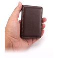 thumbnail image 2 of Cartera delgada para hombre, tarjetero, tarjetero, tarjetero, minibilletera RFID de cuero sintético de alta calidad, tarjetero para hombre, 2 of 4