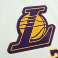 thumbnail image 4 of Men's Mitchell & Ness Shaquille O'Neal Cream Los Angeles Lakers Chainstitch Swingman Jersey, 4 of 5