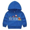 thumbnail image 2 of Esaierr 2-7Y Toddler Boys Sweatshirts for Baby Kids Boys Christmas Sweatshirts with Hooded Casual Blue Spring Cotton Long Sleeve Sweatshirts, 2 of 5