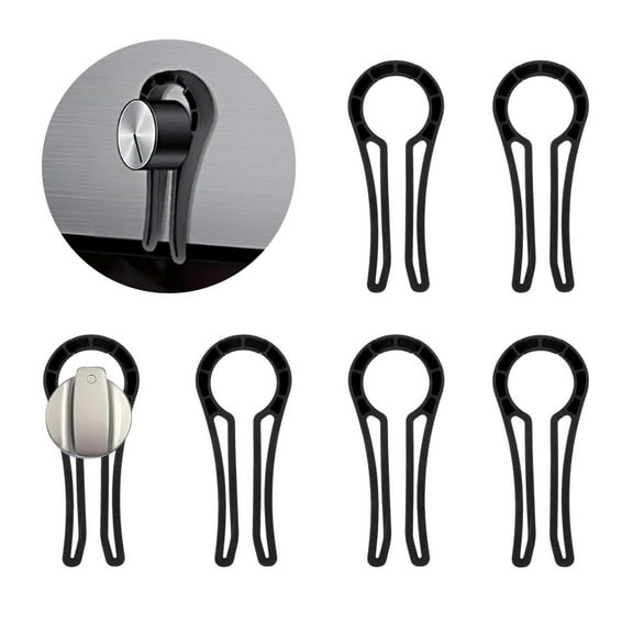 Stove Knob Safety Covers for Child – 6-Pack Gas Stove Knob Locks for Baby Proofing, Universal Fit Oven Safety Guard, Heat Resistant, Easy to Install