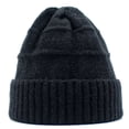 thumbnail image 2 of SikaFu Autumn And Winter Wool Hats And Hats, Ladies Knit Caps Rolled Wool Hat Casual Warm Hat, 2 of 9