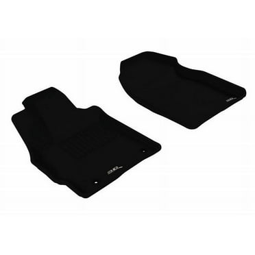 3D MAXpider 2007-2012 Fits Mazda CX-7 L4 1st Row Black Kagu Carbon Fiber Embossed Pattern Floor Mat L1MZ01611509