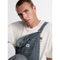 thumbnail image 3 of Kacey Lee Men's Loose Fit Striped Bib Denim Overalls, Sizes S-2XL, 3 of 4