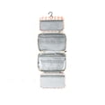 thumbnail image 4 of Toiletry Bag, Large Travel Makeup Bag with 4 Fold Compartments, Waterproof Cosmetic Organizer with Transparent Pockets for Toiletries and Brushes, 4 of 9