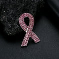 thumbnail image 4 of Broche Promocional De Cáncer De Mama Con Diamantes De Imitación Completos, Broche Promocional De Cinta Rosa, Joyería De Superviviente, Broche De Cristal, Pin De Solapa Para Mujer Guardurnaity AP005975-00, 4 of 6