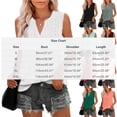 thumbnail image 4 of Pxxlle Whiter Eyelet Tops for Women Summer Casual Sleeveless Tank Top Loose Fit V Neck Trendy Shirts for Going Out Army Green L, 4 of 10