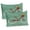 Almond Green Red White, variant on Ambesonne Christmas Pillow Sham 2 Pack, Snowy Land Pines Moon, 36"x20", Blue Eggshell White