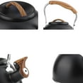 thumbnail image 6 of Mupvlun 3.1 /3 Liter Whistling Tea Kettle Food Grade Stainless Steel and Wood Pattern Folding Handle Work for All Stovetops Black, 6 of 6