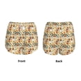thumbnail image 5 of Lsque Mushrooms And Rainbows Peace Printed Women's Running Shorts with Liner Pockets,Elastic Quick Dry Workout Athletic Gym Yoga Shorts,Womens High Waist Shorts-XX-Large, 5 of 9