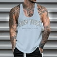 thumbnail image 3 of Aayomet Débardeur Sans Manches pour Hommes Course Sport (Bleu, XXXXL), 3 of 4