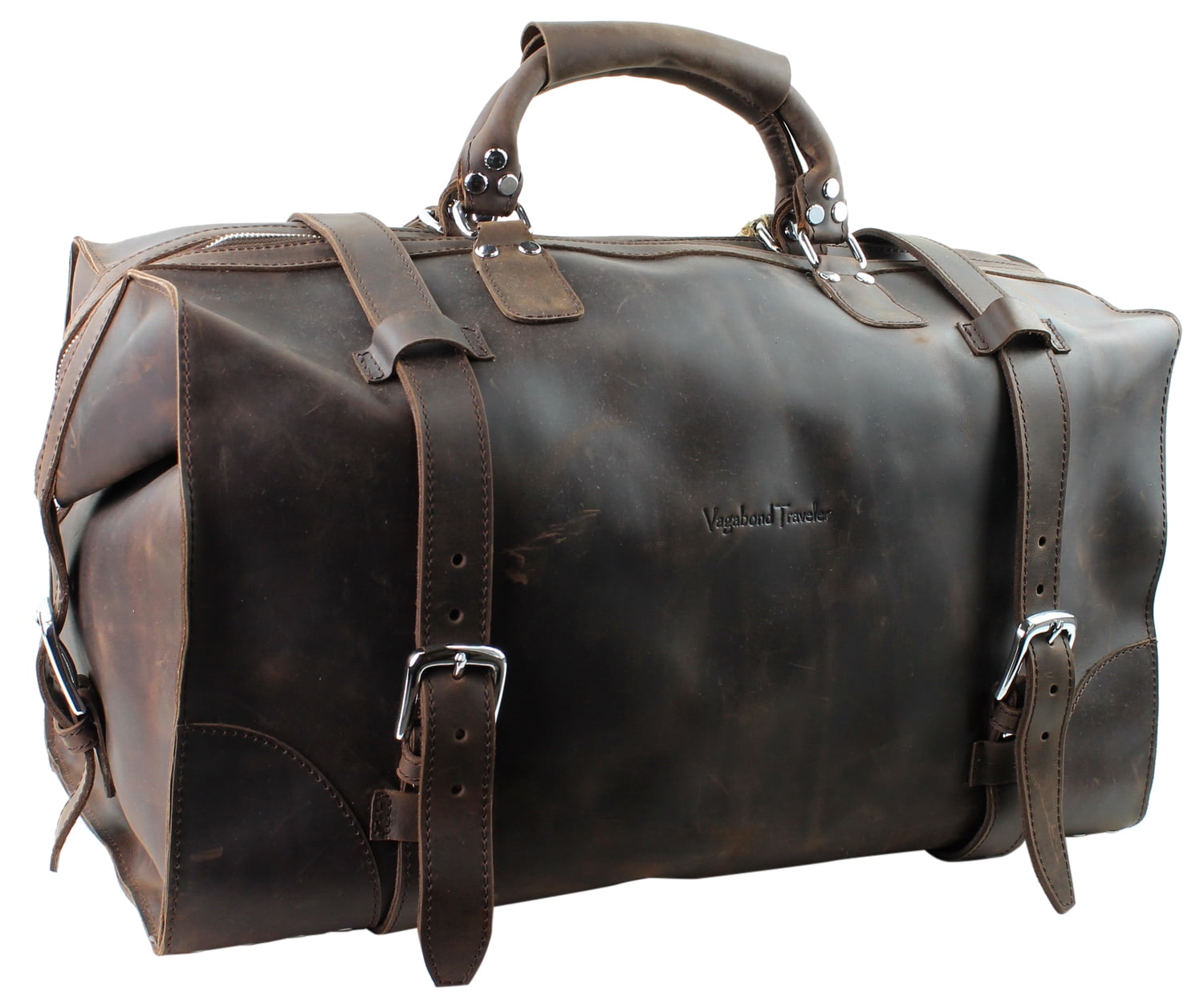 cowhide leather duffle bag