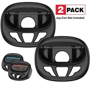QQV Steering Wheels for Nintendo Switch 2, Family Use Accessories for Nintendo Switch Joy-Cons Wheel Accessory Pair