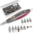 thumbnail image 1 of Strak Electric Nail Drill, 10 in 1 Manicure and Pedicure Kit for Professional Acrylic Nails & Real Nails, Electric Nail File Set, Hand Foot & Nail Tools Plus 20 Sanding Bands, 1 of 4