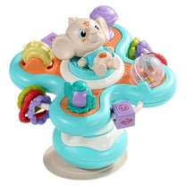FastXmas Baby Rattles Toys 6-12 Months Infant Toy High Chair Suction Cup Rattle Teething Toys for Babies 2-in-1 Sensory Development Tray Toy Baby Teethers Gifts for Boys Girls
