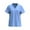 Light Blue, variant on Scrubs for Women Stretchy V Neck Scrub Shirts with Pockets Short Sleeve Medical Scrub Tops 2025 Trendy Uniforms for Professionals Nurses Doctors