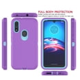thumbnail image 2 of Moto E (2020) Cases, Sturdy Phone Case for Moto E7, Tekcoo Full-Body Shockproof Protection Heavy Duty Armor Hard Plastic & Shock Absorption Rubber Rugged Bumper 3-in-1 Case Cover, 2 of 7